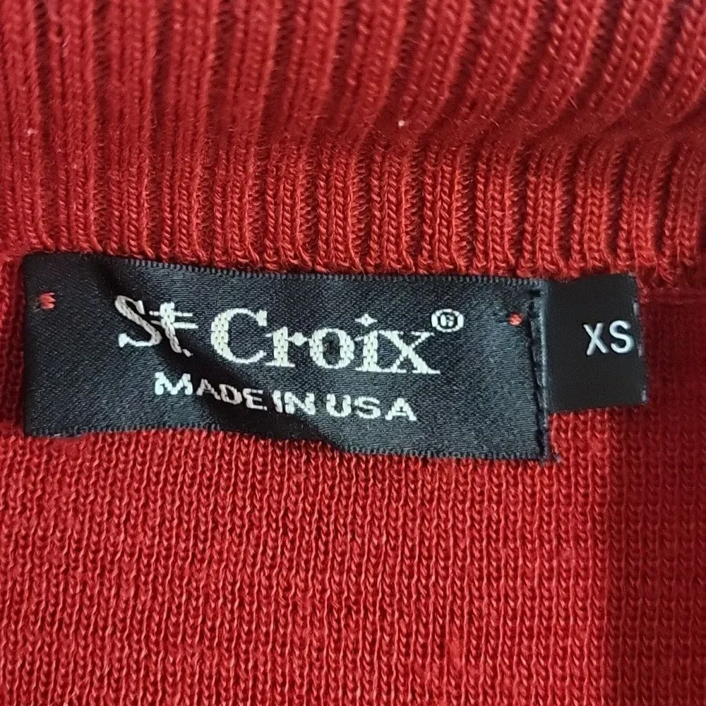 St. Croix Wool full zip cardigan. Made in the USA.